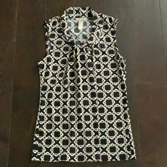banana Republic Womens Geometrical sleeveless top - Picture 1 of 1
